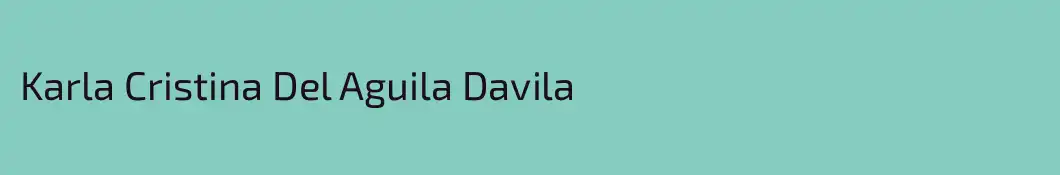 Karla Cristina Del Aguila Davila